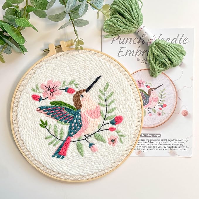 Myfelicity Punch Needle Embroidery Kit, Beginner Craft Set - Image 5