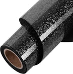 ​TORC Black Glitter HTV Black Heat Transfer Vinyl HTV Rolls by TORC