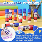 216 Pack Glue Sticks Bulk for Kids, Disappearing Purple Glue Sticks for - Image 3