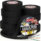 XFasten Wire Harness Tape, 3/4-Inch x 50 Feet, High Temp Wiring Loom Harness by XFasten