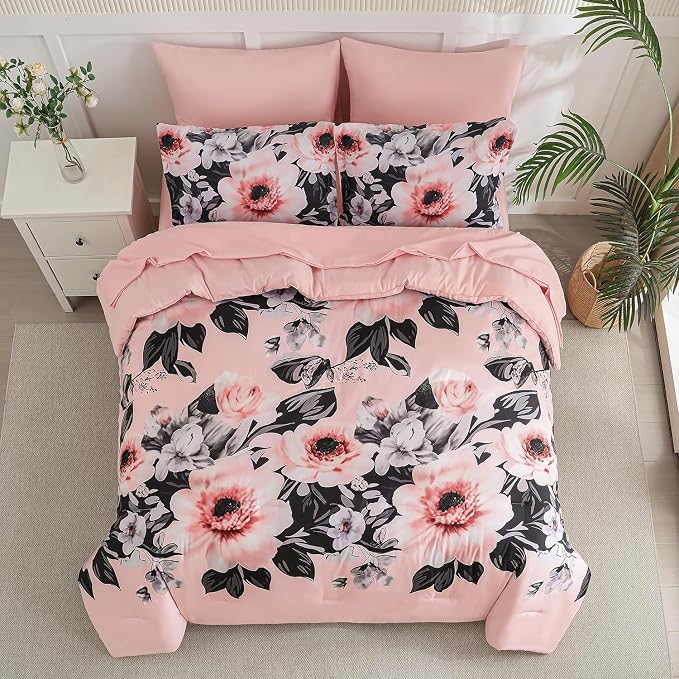 Yogeneg King Size Comforter Set 7 Piece Bed in a Bag, Soft Microfiber Comforter - Image 3