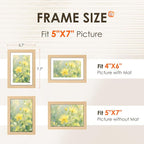 FIXSMITH 5x7 Picture Frame Set of 2, Photo Frame - Image 2