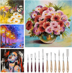 Palette Knife Set, 11 Pieces Stainless Steel Spatula Palette Knives Painting - Image 5