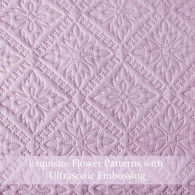 Exclusivo Mezcla King Quilt Bedding Set, Lightweight Soft Bedspreads Coverlets - Image 5