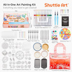 Shuttle Art 104 Pcs Magic Foam Texture Painting Kit Food Series: 34 Food Foam - Image 2