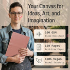 BROWNSTONE JOURNALS A4 Sketch Book Hardcover - Image 6