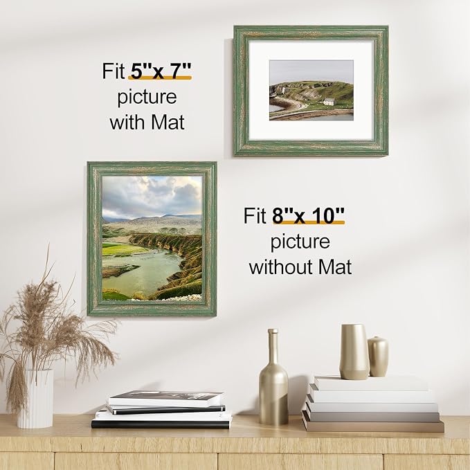 Vittanly 8x10 Picture Frames Set of 2, Ornate Vintage Photo Frame - Image 3