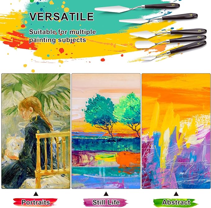 5 Piece Palette knifes Painting Knife Set Supplies - Image 4
