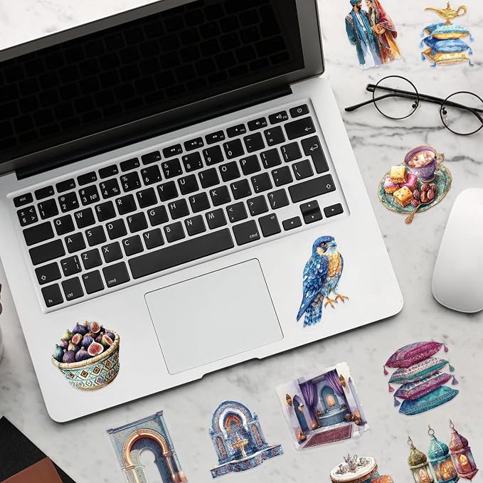 50 PCS PET Middle Eastern Style Stickers - Image 4