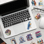 50 PCS PET Middle Eastern Style Stickers - Image 4