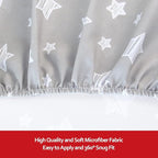 Pack and Play Sheets, 2 Pack Mini Crib Sheets, Stretchy Playard Fitted Sheet - Image 4