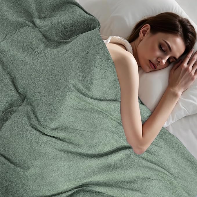 NEXHOME PRO Duvet Cover Twin 100% Washed Cotton, Organic Natural Linen Like - Image 6