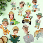 60pcs Jungle Safari Theme DIY Cutouts Jungle Animals Bulletin Board Decoration - Image 4