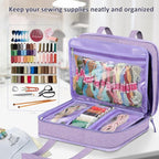 FINPAC Sewing and Craft Supplies Storage Tote, Large Capacity Travel Packing - Image 4
