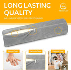 AllSett Health Firm Cervical Neck Roll Memory Foam Pillow, Bolster Pillow - Image 5