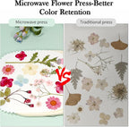 Aboofx Microwave Flower Press Kit, 6.3" Quick Drying Pressed Flower Art Kit - Image 3