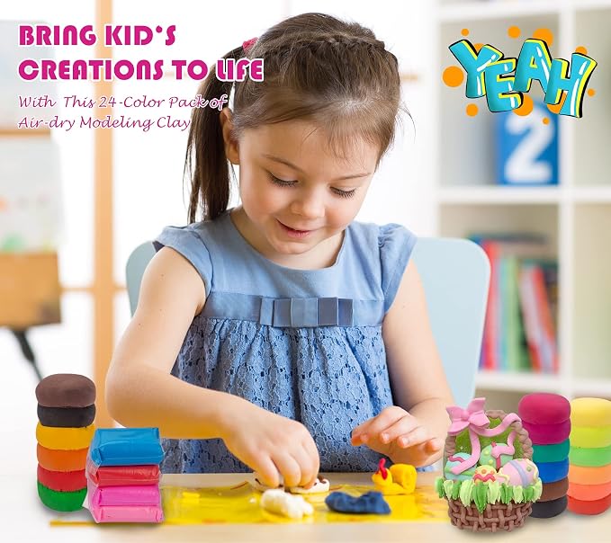 Air Dry Clay 24 Colors, Modeling Clay - Image 6