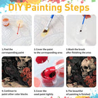 Paint by Numbers Kit for Adults, Skull Paint by Numbers for Beginners, DIY - Image 9