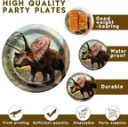 Naozinebi 72PCS Dinosaur Birthday Plates Dinosaur Party Supplies Dino World - Image 3