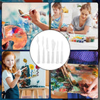 6Pcs Plastic Spatula Palette Knives, Palette Knife Set Thin and Flexible Art - Image 5