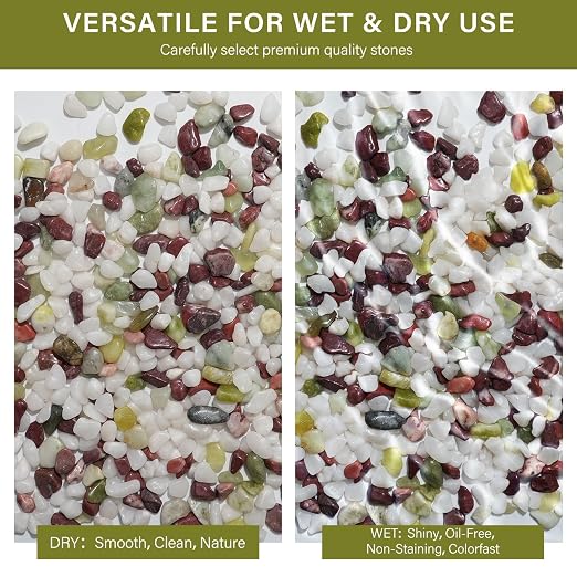 NUPICK 3 lbs Pebbles for Indoor Plants, 3/8 Inch Pea Gravel for Fish Tank - Image 7