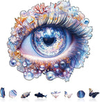 Abyssal Eye Puzzles Adults Gifts Wooden 90 Pieces 8.5 * 8.1in by Jollitot