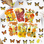 169Pcs Fall Dried Pressed Flowers - Image 4