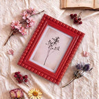 1 Pack 5 x 7 Picture Frame, Wood Beaded Boho Photo Frame, Vintage Photo Display - Image 6