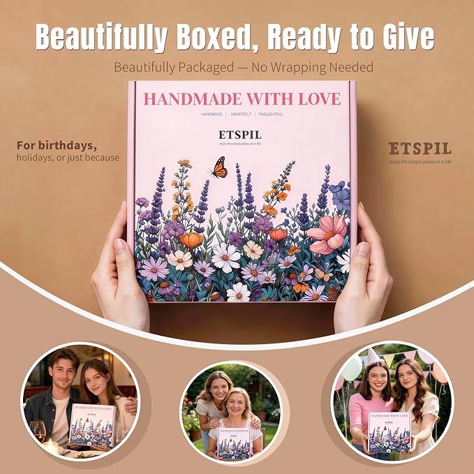 ETSPIL Embroidery Kit for Adults, 42 Stitches, 4K Video, Storage Bag | Stamped - Image 7