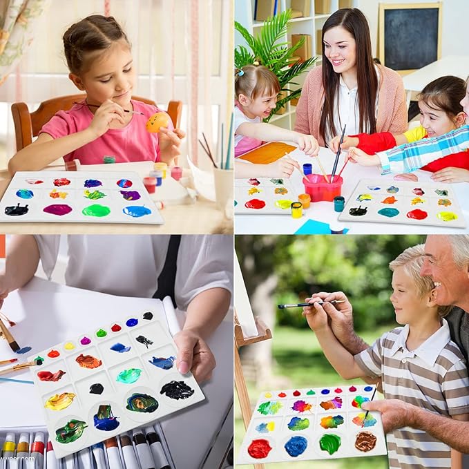 20 Well Watercolor Paint Tray Palette Pallet Acrylic Painting Mixing Plastic - Image 7