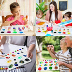 20 Well Watercolor Paint Tray Palette Pallet Acrylic Painting Mixing Plastic - Image 7