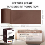 Leather Repair Patch Tape, Car Seat, Vinyl Leather Repair Kit - Image 2