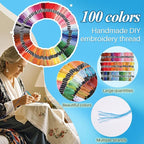 JUPEAN Embroidery Kit, Punch Needle Kit, Punch Needles Kit - Image 3