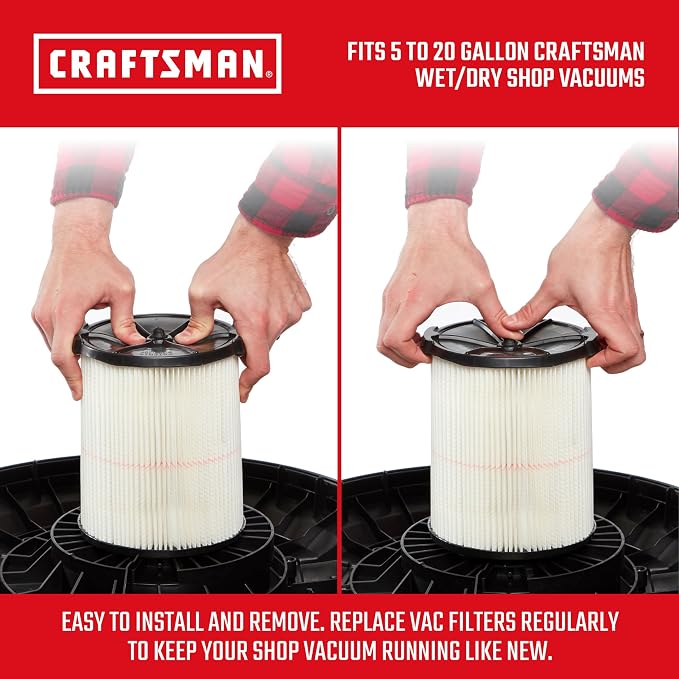 CRAFTSMAN CMXZVBE38755 Genuine 5-20 Gal. General Purpose Wet Dry Vac Filter | - Image 3