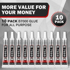 B-7000 Glue Clear with Precision Tip, 15ml 10 Pack Multi-Function Craft Adhesive - Image 8