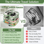 6 Pack Green Clear Hard Shell Beauty Organizer, 1.2mm Heavy Duty Crush-Proof - Image 2