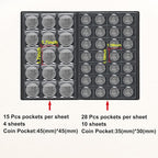 Coin Album for Collectors, 340 Pockets Coin Collection Book Holder Display - Image 3