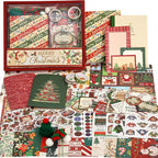 Christmas Scrapbooking Supplies Kit, Aesthetic New Year Festival Scrapbook Kits by emmoolife