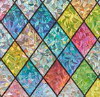 Sunbaby Window Privacy Film Stained Glass, Static Cling Decorative Rainbow by SUNBABY