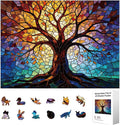 300pcs Wooden Puzzles for Adults Unique Animal Shaped Pieces Colorful Funny by Unknown