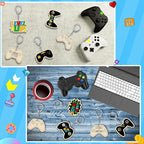 RattanView 24 Pcs Video Game Craft Color Your Own Keychains DIY Craft Wooden - Image 5