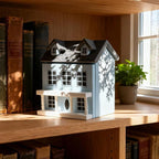 Miniature Villa Model Wooden Tiny House Compact Dollhouse Mini House Storage - Image 3
