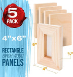 U.S. Art Supply 04" x 06" Unfinished Cradled Wood Panels - Image 2