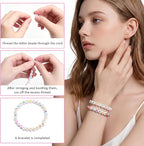 SUTOUG 1500PCS White Letter Beads and Star Beads - Image 5