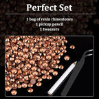 2500pcs 5mm Resin Rhinestones Bulk, Champagne Flatback Round Jelly Rhinestones - Image 6