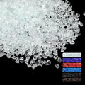 1.5 lb Glass Gravel Stone 3-6 mm Glitter Gravel Stone Luster Reflective by Patelai