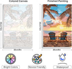 Yezavesu 4 Pack Framed Paint by Numbers Kit - Image 3