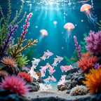 100Pcs Colorful Cute Mini Shiny Miniature Resin Goldfish Figurines, DIY - Image 2