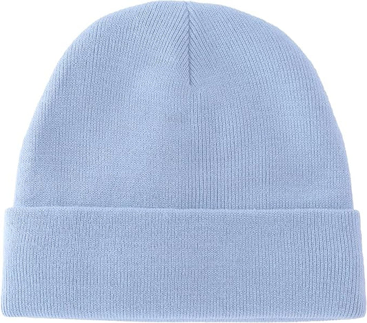 ROYBENS 100% Cotton Baby Beanie Cute Toddler Winter Hat Boys Girls Kids Soft Warm Knit Cuffed Caps Beanies for 0-8 Years