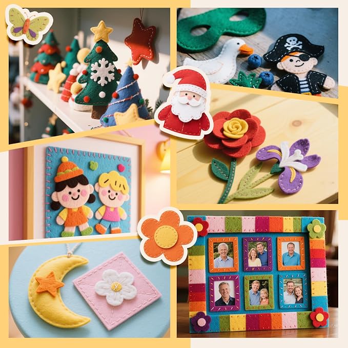moinkerin 40Pcs Felt Sheets for Crafts - Image 7